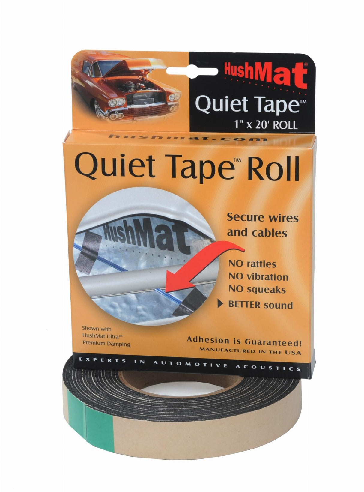 HushMat Quiet Tape – Sound Deadening & Sealing Tape - 20 Ft Roll