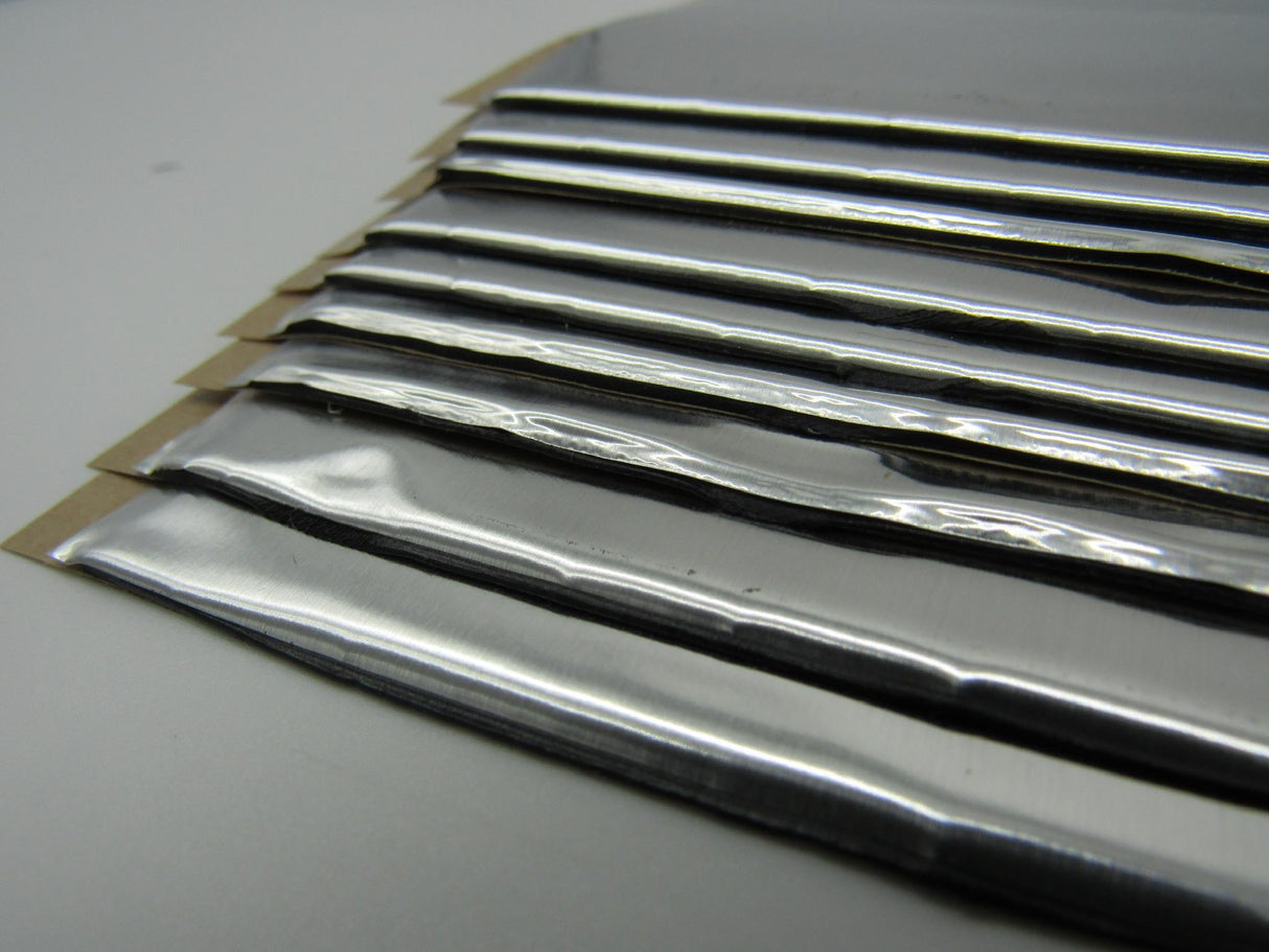 HushMat Door Kit – Automotive Thermal Insulation & Sound Deadening (10 Sq Ft, Silver Foil Foil)