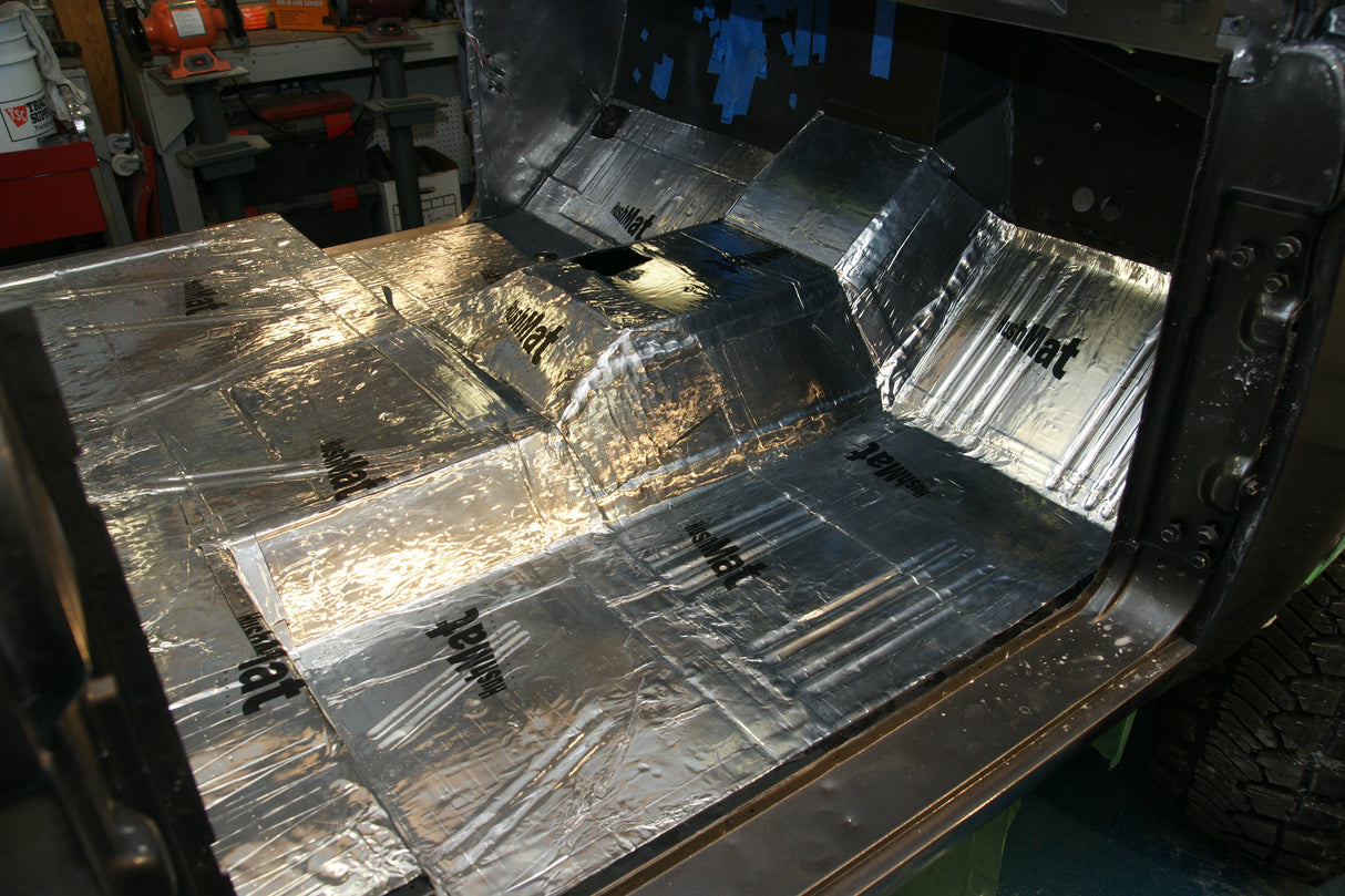 HushMat Bulk Kit – Automotive Sound Deadening & Thermal Insulation (58.1 Sq Ft, Silver Foil)