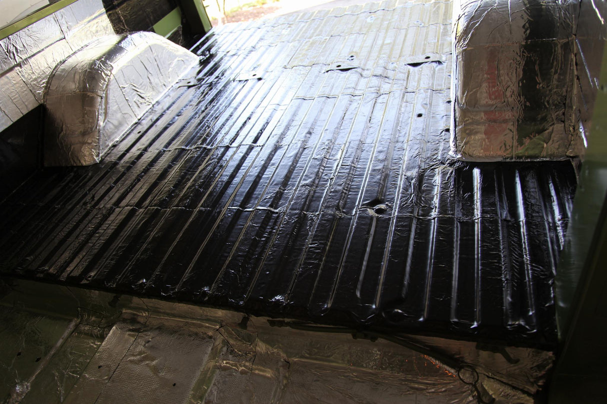 HushMat Trunk Kit – Automotive Sound Deadening & Thermal Insulation (19.1 Sq Ft, Black Foil)