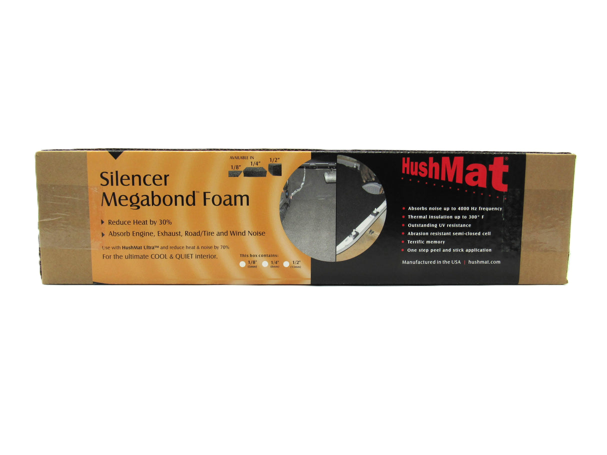 HushMat Silencer Megabond 1/8" Thick Sound Deadening & Thermal Insulation Foam - 11.5 Sq Ft.