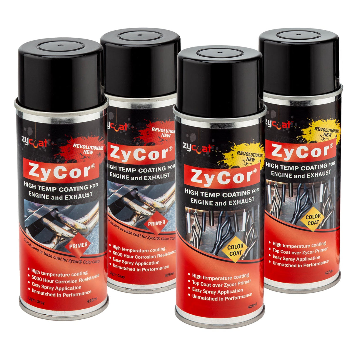 ZyCor Porsche Gray/Primer Quad Pack