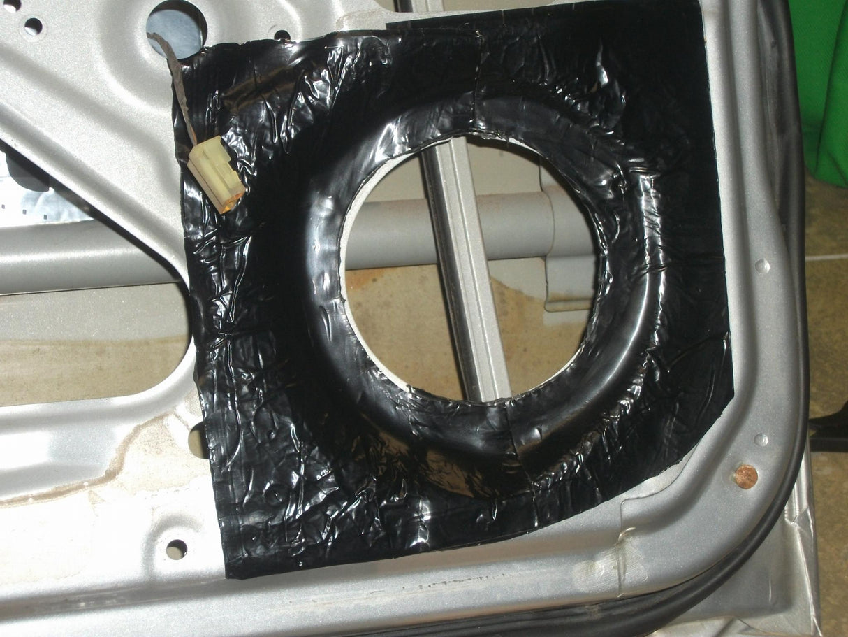 HushMat Speaker Kit – Sound Deadening Material - Maximize Sound & Eliminate Vibration (1.4 Sq Ft, Black Foil)