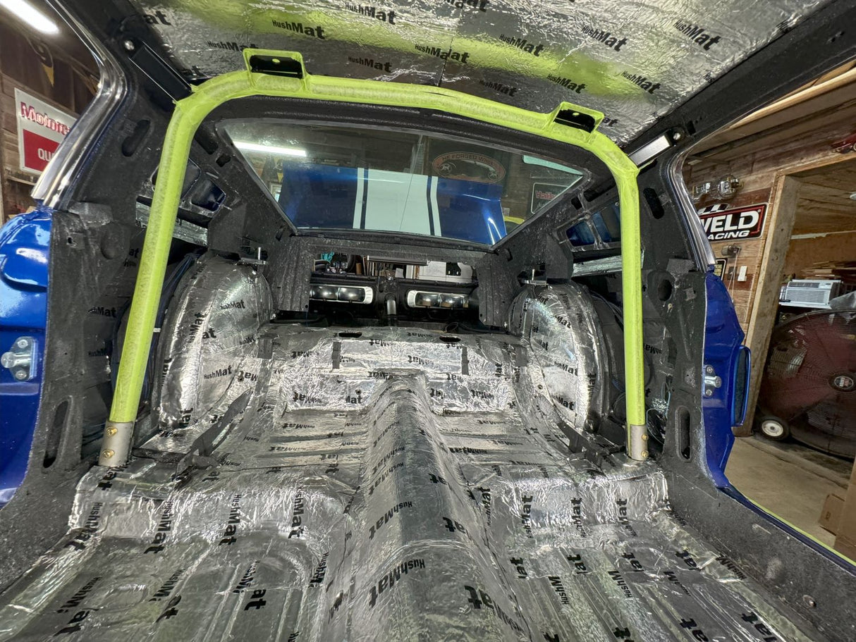 HushMat Floor & Dash Kit – Automotive Thermal Insulation & Sound Deadening for a Quieter, Cooler Ride (38.7 Sq Ft, Silver Foil)