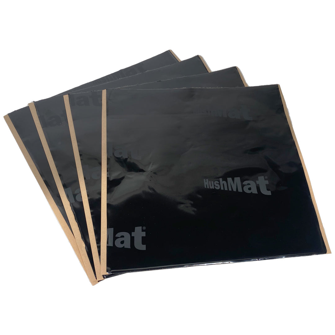 HushMat Multi-Use Kit – Automotive Sound Deadening & Thermal Insulation (3.7 Sq Ft, Black Foil)