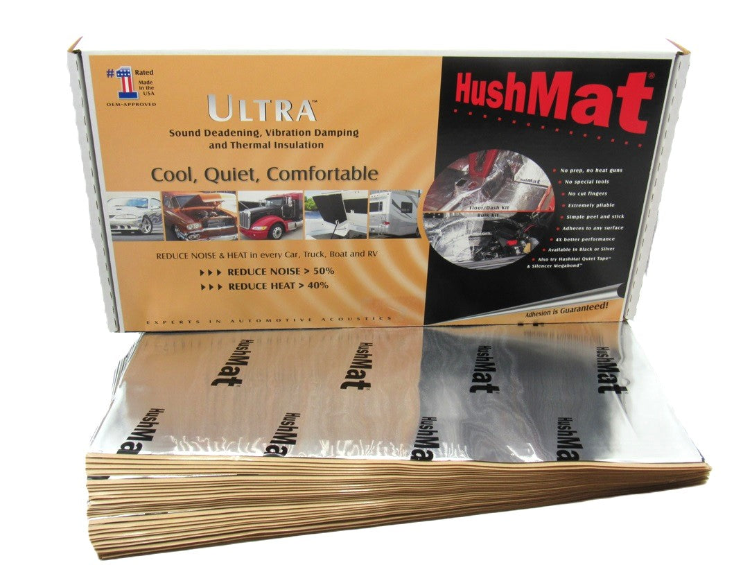 HushMat Bulk Kit – Automotive Sound Deadening & Thermal Insulation (58.1 Sq Ft, Silver Foil)