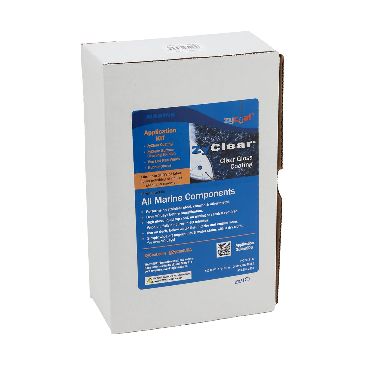 ZyClear Marine Stainless/Chrome Application Kit