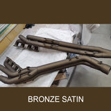 ZyCoat manifold and exhaust coating 8oz bottle in aluminum finish showing the colour in bronze satin