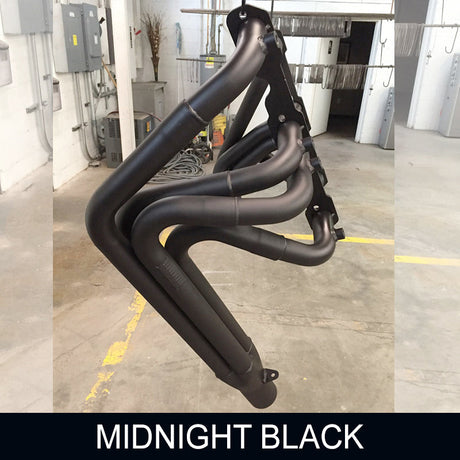 ZyCoat manifold and exhaust coating 8oz bottle in aluminum finish showing the colour in midnight black