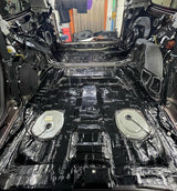 HushMat Floor & Dash Kit – Automotive Sound Deadening and Thermal Insulation for a Quieter, Cooler Ride (38.7 Sq Ft, Black Foil)