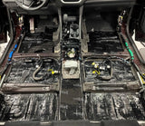 HushMat Floor & Dash Kit – Automotive Sound Deadening and Thermal Insulation for a Quieter, Cooler Ride (38.7 Sq Ft, Black Foil)