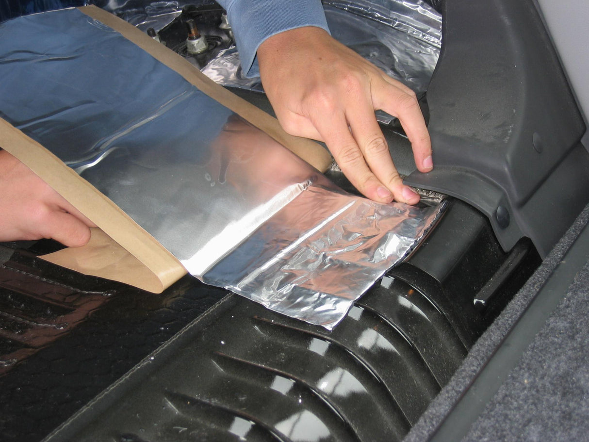 HushMat Multi-Use Kit – Automotive Thermal Insulation & Sound Deadening (3.7 Sq Ft, Silver Foil)